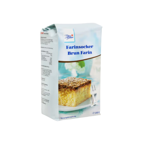 Farinsocker Brun Dan Sukker 2kg 4-p